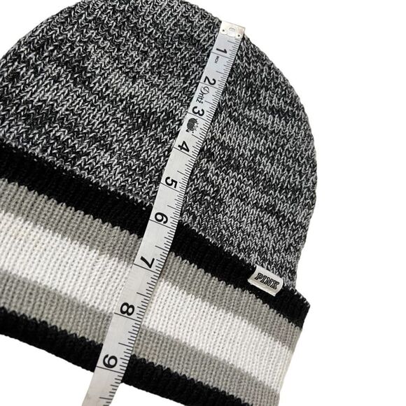 PINK gray and black beanie EUC - Picture 10 of 11